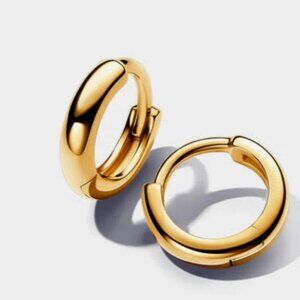 Round Huggie Hoop Earrings